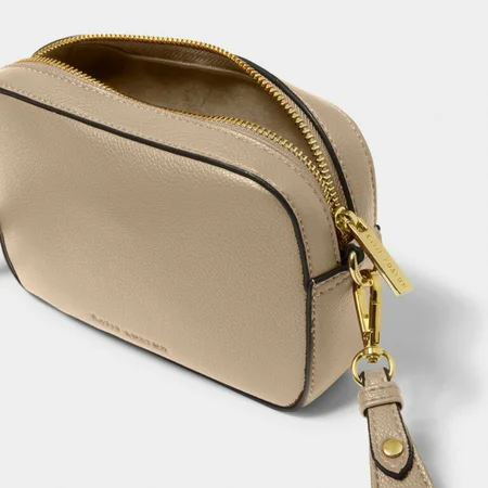 MARNI MINI CROSSBODY BAG | Light Taupe/Charcoal | 13cm x 19cm x 5cm - image 1