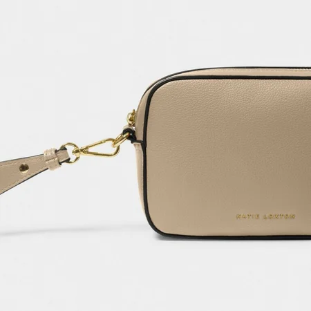 MARNI MINI CROSSBODY BAG | Light Taupe/Charcoal | 13cm x 19cm x 5cm - image 2