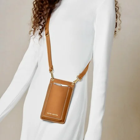 PERRI CELL BAG | Cognac | 18cm x 10.5cm x 1.5cm - image 3