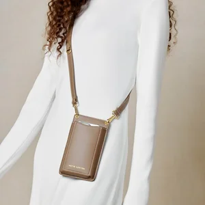 PERRI CELL BAG | Mocha | 18cm x 10.5cm x 1.5cm - image 3