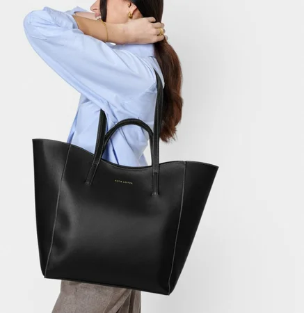 PERRI TOTE BAG | Black | 35cm x 55cm x 13cm - image 3