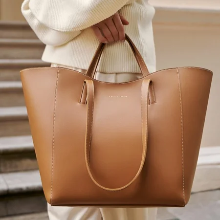 PERRI TOTE BAG | Cognac | 35cm x 55cm x 13cm - image 3