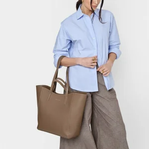 PERRI TOTE BAG | Mocha | 35cm x 55cm x 13cm - image 3
