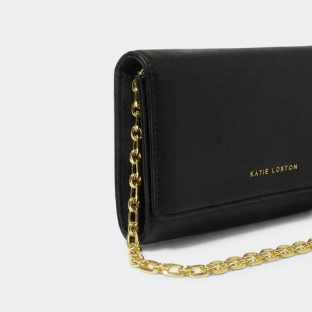 RUBI CHAIN CROSSBODY PURSE | Black | 11cm x 20cm x 2.3cm - image 1