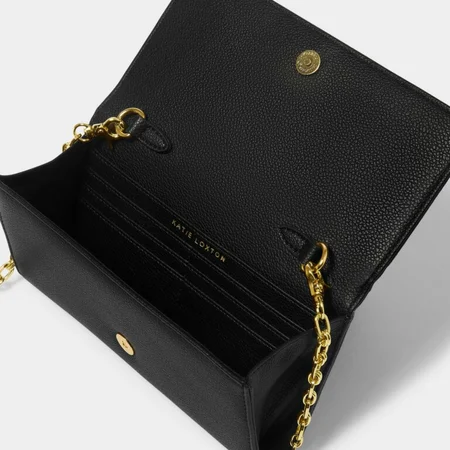 RUBI CHAIN CROSSBODY PURSE | Black | 11cm x 20cm x 2.3cm - image 2