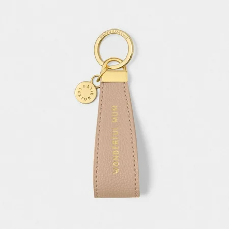 SENTIMENT LOOP KEYRING | WONDERFUL MUM | Nude Pink | 9.5cm x 3.2cm x 0.5cm - image 1