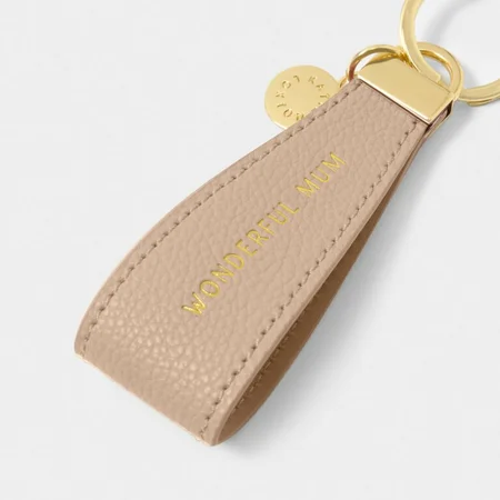 SENTIMENT LOOP KEYRING | WONDERFUL MUM | Nude Pink | 9.5cm x 3.2cm x 0.5cm - image 2