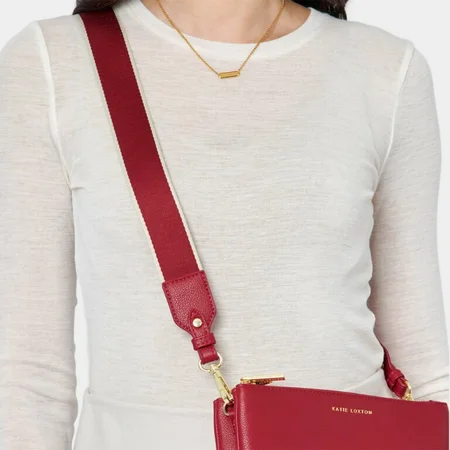 CANVAS STRAP | Garnet Red Stripe | 135cm x 4cm x 1.5cm - image 3