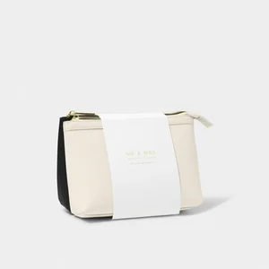 MR & MRS WASH BAGS | MR & MRS | Black / Off White | 16cm x 21.5cm x 6.5cm - image 1