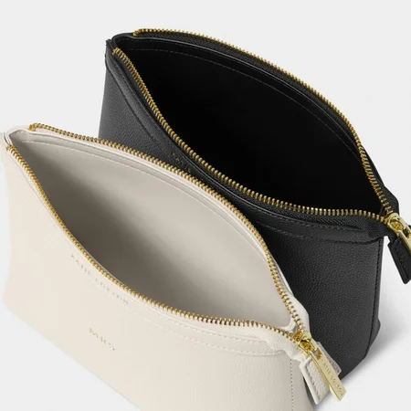 MR & MRS WASH BAGS | MR & MRS | Black / Off White | 16cm x 21.5cm x 6.5cm - image 2