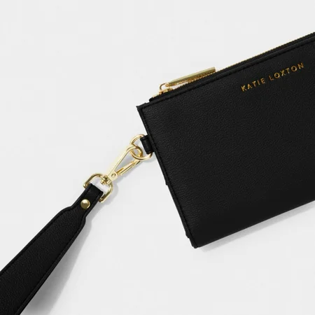 ZANA FOLD OUT WRISTLET PURSE | Black | 11cm x 19cm x 2cm - image 1