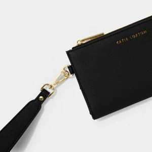 ZANA FOLD OUT WRISTLET PURSE | Black | 11cm x 19cm x 2cm - image 1