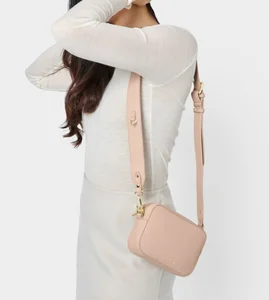 ZANA MINI CROSSBODY BAG | Nude Pink | 13cm x 19cm x 5cm - image 4