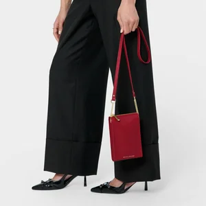 ZANA SLIM CROSSBODY BAG | Garnet Red | 18cm x 12cm x 5cm - image 2
