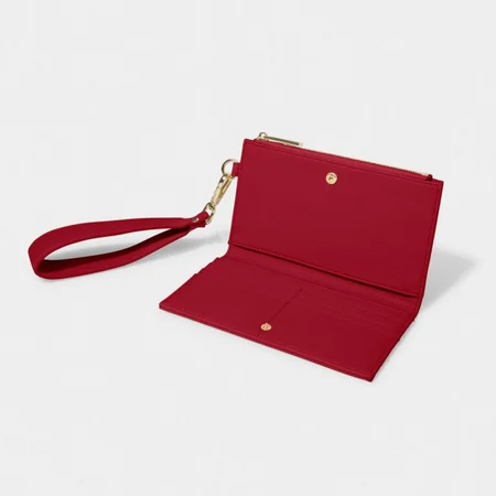 ZANA WRISTLET PURSE | Garnet Red | 11cm x 19cm x 2cm - image 2