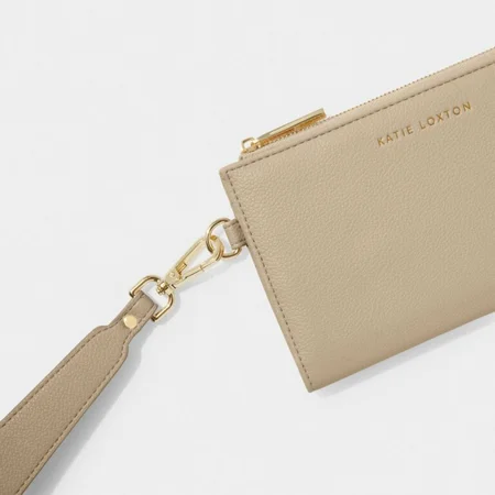 ZANA WRISTLET PURSE | Light Taupe | 11cm x 19cm x 2cm - image 1