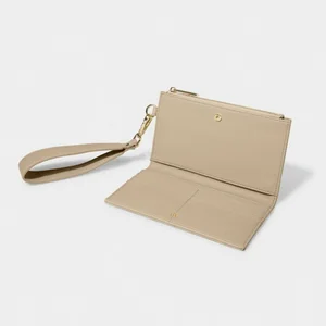 ZANA WRISTLET PURSE | Light Taupe | 11cm x 19cm x 2cm - image 2