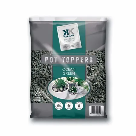 KK Pot Toppers Ocean Green
