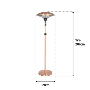 LH Adjustable Standing Heater Copper - image 4