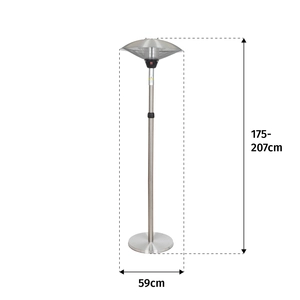 LH Adjustable Standing Heater Silver - image 3