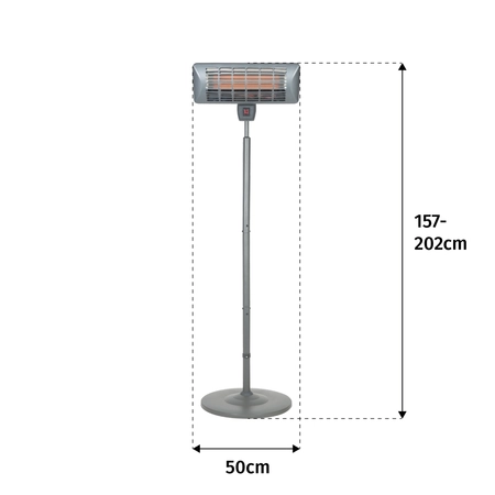 LH Grey Standing Heater Quartz - image 3