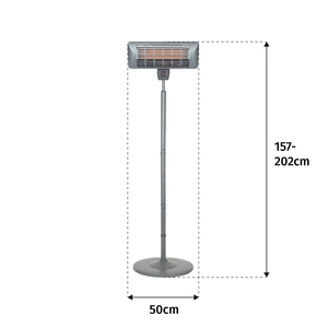 LH Grey Standing Heater Quartz - image 3