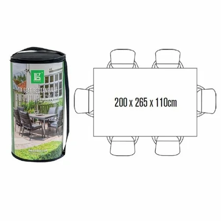 L/Grow Deluxe 6 Seat Rectangular Dining Set Cover - image 2