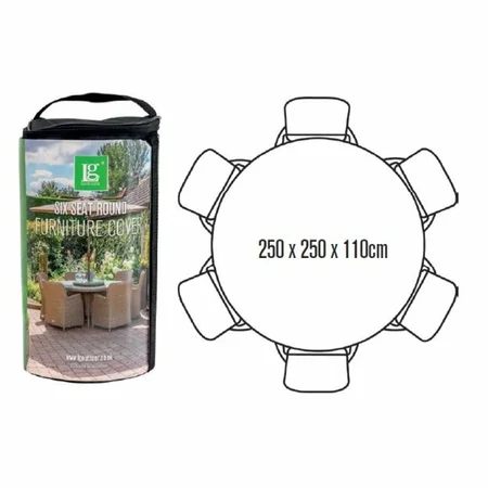 L/Grow Deluxe 6 Seat Round Dining Set Cover - image 2