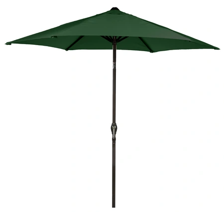 Leisuregrow Soleil 2.2m Crank & Tilt Parasol Forest Green