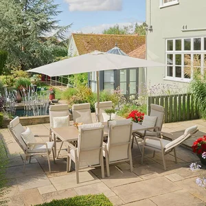 L/Grow Sorrento 8 Seat Rectangular Dining Set