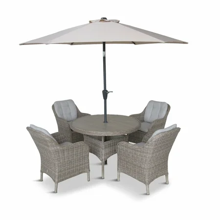 L/Grow St Tropez 4 Seat Dining Set Sand