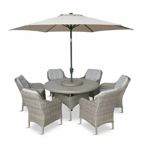 L/Grow St Tropez 6 Seat Dining Set Sand