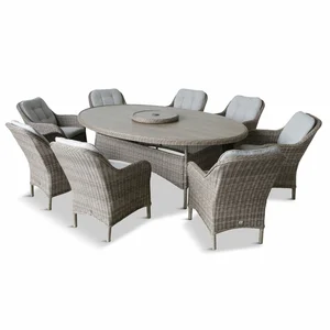 L/Grow St Tropez 8 Seat Dining Set Sand