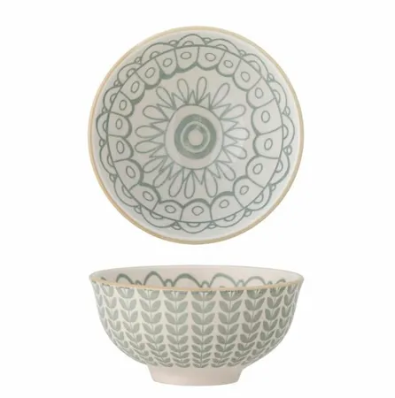 Maple Bowl, Green, Stoneware