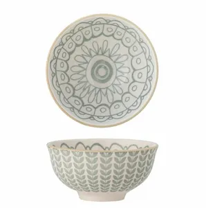 Maple Bowl, Green, Stoneware