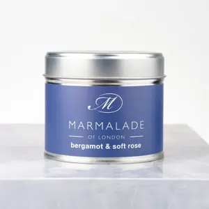 Marmalade Bergamot & Soft Rose Tin Candle