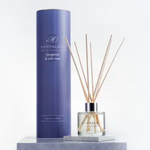 Marmalade Bergamot & Soft Rose Reed Diffuser Set