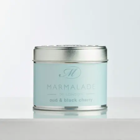 Marmalade Oud & Black Cherry Tin Candle
