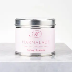 Marmalade Peony Blossom Tin Candle