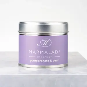 Marmalade Pomegranate & Pear Tin Candle