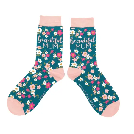 Beautiful Mum Socks Teal