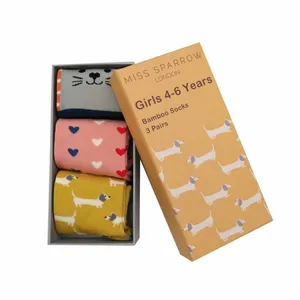 Miss Sparrow Girls 4-6 Years Cat and Dogs Socks Gift Box