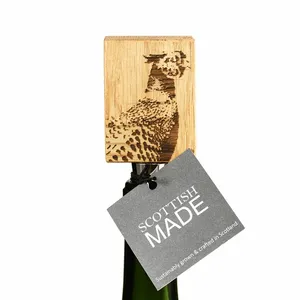 Oak Bottle Stopper Pheasant