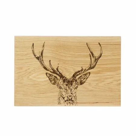 Oak Serving Board 30cm Stag