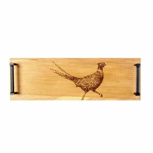 Oak Tray Steel Hand Pheasant