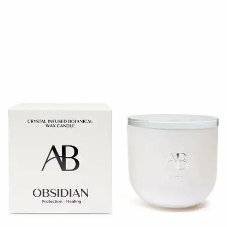 Obsidian Crystal 340g Candle