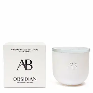 Obsidian Crystal 340g Candle