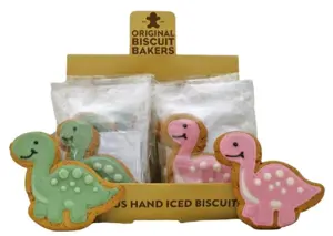 Original Biscuit Bakers-Assorted Dinosaur Biscuit 30g