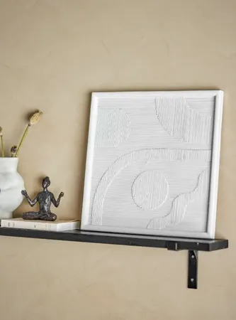 Patina Wall Decor, White, Polyresin - image 2