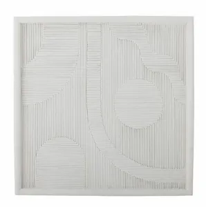 Patina Wall Decor, White, Polyresin - image 1
